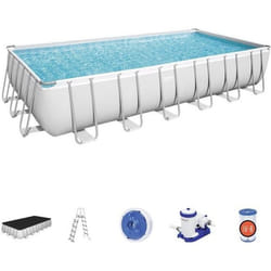 Piscine tubulaire rectangulaire Bestway Power Steel 732 x 366 x 132