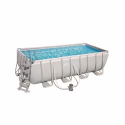 Bestway Power Steel 56670, 11532 L, Piscine hors sol, Echelle, Blanc, 95,3 kg