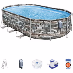 Description générale Ce kit de piscine hors-sol tubulaire Bestway Power Steel™ Comfort Jet Series™ est conçu pour offrir un m ...