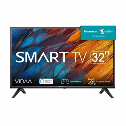 Hisense 32A49K, 81,3 cm (32"), 1366 x 768 pixels, LED, Smart TV, Wifi, Noir