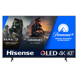 Hisense 43E7KQ TV 43" 4K Ultra HD Smart TV Wifi Noir 250 cd/m²