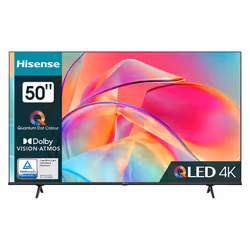 Hisense 50E77KQ, 127 cm (50"), 3840 x 2160 pixels, 4K Ultra HD, QLED, Smart TV, Noir