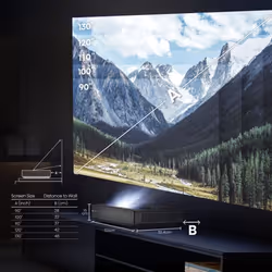 Hisense PX2TUK-PRO Projecteur à focale ultra courte 2400 ANSI lumens UHD 4K (3840x2160) Noir, Gris