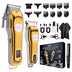 SEJOY Tondeuse Cheveux Sans Fil Professionnelle Tondeuse Barbe Kit de Soins Sans Fil avec Écran LED 8+3 Peignes de Limite Do ...