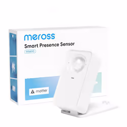 MEROSS DÉTECTEUR DE PRÉSENCE INTELLIGENT, DÉTECTEUR DE MOUVEMENT 3 EN 1 (RADAR+PIR+LUMIÈRE) COMPATIBLE AVEC MATTER, APPLE HOM ...