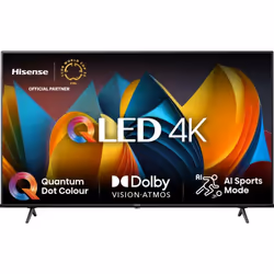 Hisense 43E79NQ, 109,2 cm (43"), 3840 x 2160 pixels, QLED, Smart TV, Wifi, Noir