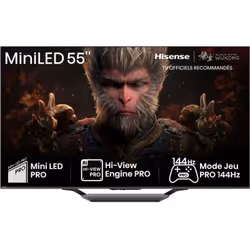 Hisense 55U7NQ, 139,7 cm (55"), 3840 x 2160 pixels, LED, Smart TV, Wifi, Gris