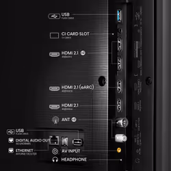 Hisense 65U7NQ TV 65" 4K Ultra HD Smart TV Wifi Noir 1500 cd/m²