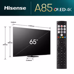 Hisense 65A86N TV 65" 4K Ultra HD Smart TV Noir, Gris 150 cd/m² - Vue supplémentaire 2
