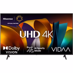 Hisense 43A69N, 109,2 cm (43"), 3840 x 2160 pixels, DLED, Smart TV, Wifi, Noir