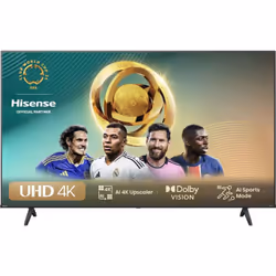 Hisense 65A69N, 165,1 cm (65"), 3840 x 2160 pixels, LED, Smart TV, Wifi, Noir