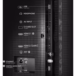 Hisense A7Q 65A79Q TV 65" 4K Ultra HD Smart TV Noir - Vue supplémentaire 2