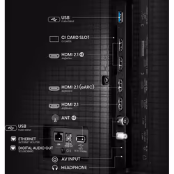 Hisense U7Q 55U79Q TV 55" 4K Ultra HD Smart TV Noir - Vue supplémentaire 2