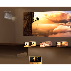Hisense projector M2SE-PRO Home Cinema,Ultra HD (3840x2160),HDMI 1x, 1300Lumens, 1000:1, 2 x10W,VidaaU7, 65-200, White - Vue supplémentaire 4