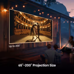 Hisense projector M2SE-PRO Home Cinema,Ultra HD (3840x2160),HDMI 1x, 1300Lumens, 1000:1, 2 x10W,VidaaU7, 65-200, White - Vue supplémentaire 8