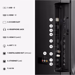 Hisense 43E79S TV 109,2 cm (43") 4K Ultra HD Smart TV Wifi Noir - Vue supplémentaire 6