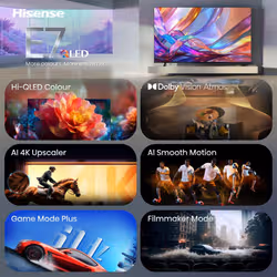 Hisense 58E7S 147,3 cm (58") 4K Ultra HD Smart TV Wifi Noir - Vue supplémentaire 3