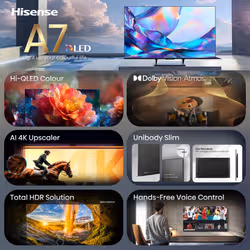 Hisense A7S 127 cm (50") 4K Ultra HD Smart TV Wifi Noir - Vue supplémentaire 2
