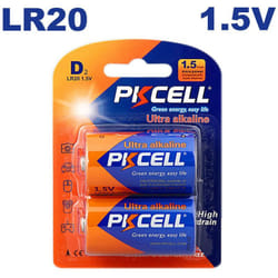 2 Piles LR20 Ultra Alcaline PKCell 1.5V