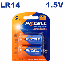 Blister de x2 Piles LR14 Ultra Alcaline PKCell 1.5V La Piles LR14 Ultra Alcaline PKCell 1.5V de toute dernière génération pou ...