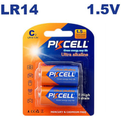 2 Piles LR14 Ultra Alcaline Pkcell 1.5V