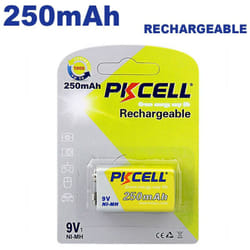 Pkcell - 1 Pile Rechargeables 250mAh 9V
