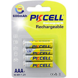PKCELL NiMH Rechargeable Battery Batterie rechargeable AAA Hybrides nickel-métal (NiMH)