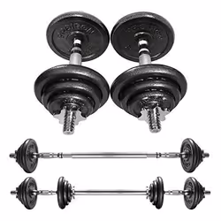 PROIRON PRKCAS20K, Haltère ajustable, Noir, Fonte, 20 kg