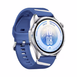 Huawei WATCH GT 7 46mm Montre connectée Acier inoxydable GPS bracelet fluoroélastomère Bleu - Vue supplémentaire 3
