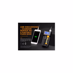 Chargeur USB double Fenix Accus 10440/14500/16340/18650/21700/26650