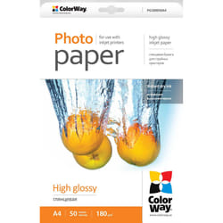 Colorway PG180050A4 papier photos A4 Blanc Gloss