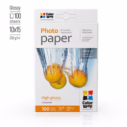 Colorway PG2301004R papier photos A4 Blanc Gloss