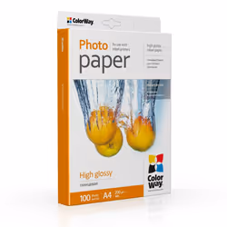 Colorway PG200100A4, Gloss, 200 g/m², Jet d'encre, A4, Blanc, 100 feuilles
