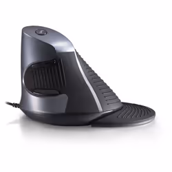 Spire CG-DLM618BU-USB, Droitier, Conception verticale, Optique, 1600 DPI, Noir, Gris