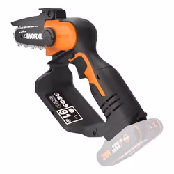 WORX WG324E.9 tronçonneuse Noir, Orange