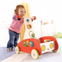 Hape Wonder trotteuse pour bébé Rouge, Bois