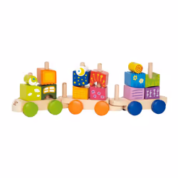 Hape Train de Blocs Fantasia, 0,18 an(s), Laine, Multicolore
