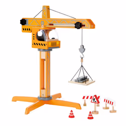 Hape CRANE LIFT, Construction, 3 an(s), Multicolore, Acrylonitrile-Butadiène-Styrène (ABS), Bois
