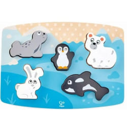 HAPE Puzzle Tactile Animaux Polaires
