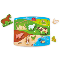 Hape Farm Animal Puzzle & Play Puzzle à formes 9 pièce(s) Animaux
