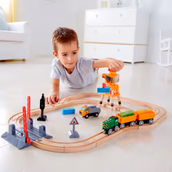 Hape CROSSING & CRANE SET