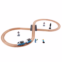 Hape PASSENGER TRAIN SET, Train et jeu de piste, 3 an(s), Multicolore