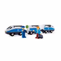 Hape INTERCITY TRAIN, Train, 3 an(s), Bois, Bleu, Blanc
