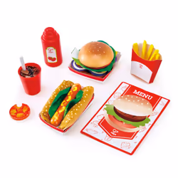 Hape Fast food set, Cuisine et alimentation, 3 an(s)
