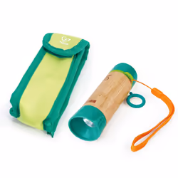 Hape Hand-Powered Flashlight, Lampe torche, Bambou, Vert, Bambou, Plastique, 4 an(s), 42 mm, 42 mm