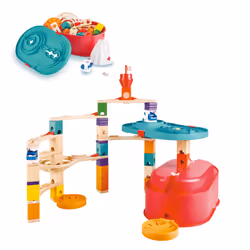 Hape Quadrilla Stack Track Bucket Set, Circuit à billes, 4 an(s), 90 pièce(s)