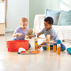 Hape Quadrilla Stack Track Bucket Set