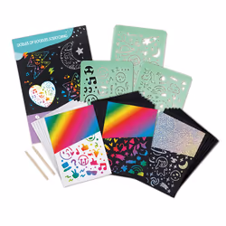 Hape E1071, Carte à gratter pour enfants, 4 an(s), Multicolore, 26 pièce(s)