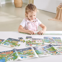 Hape E1639 puzzle Puzzle en cubes 71 pièce(s) Enfants