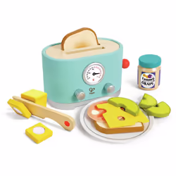 Hape Ding & Pop-up Toaster, Grille-pain, 2 an(s), AA
